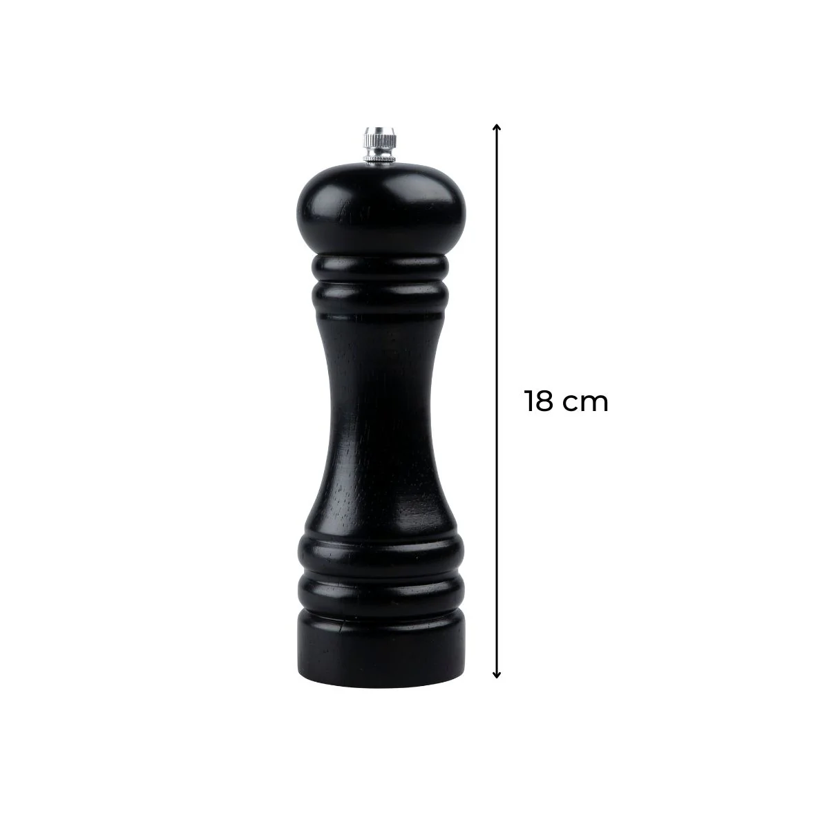 Moulin à poivre manuel noir 18 cm FM Professional Divers - Image 3