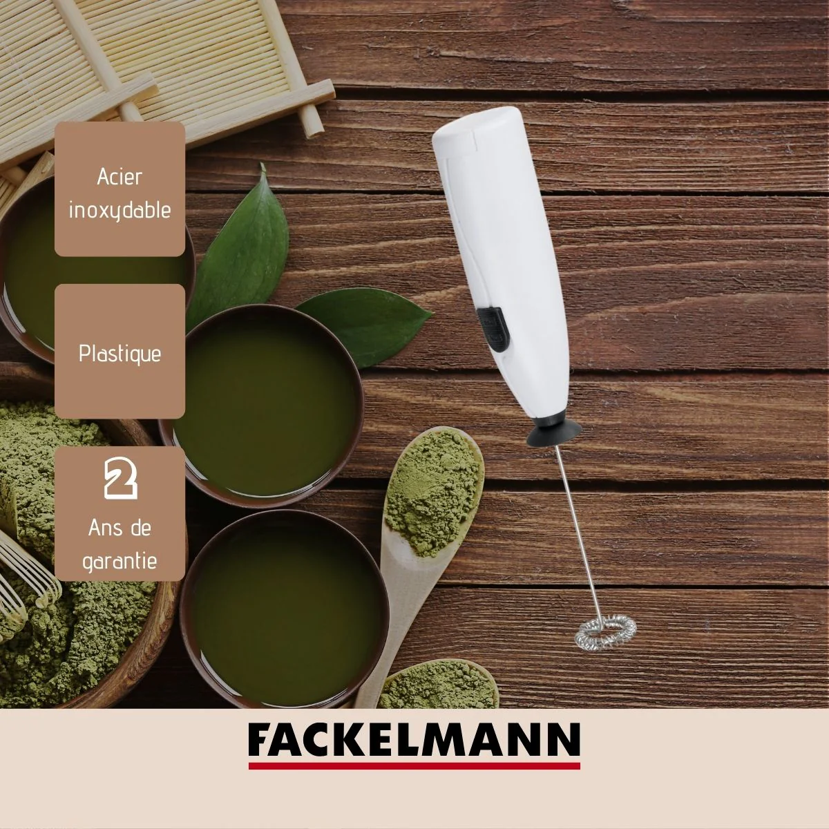 Mousseur à lait Fackelmann Petit déjeuner - Image 4