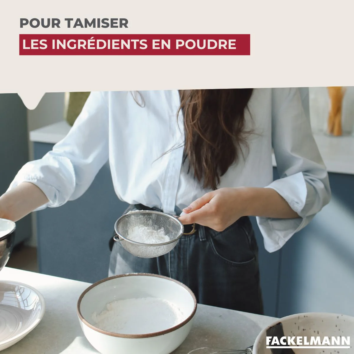 Passoire Chinois 16 cm de diamètre en inox Fackelmann - Image 4
