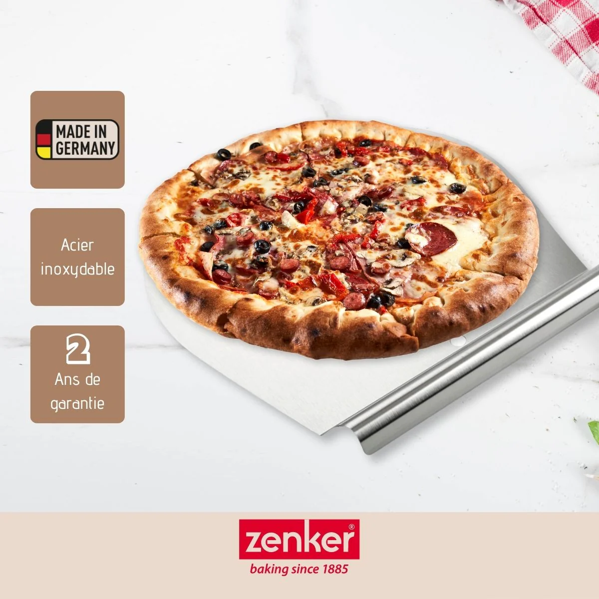Pelle à gâteau ou pelle à pizza 28 cm Zenker Smart Pastry - Image 4