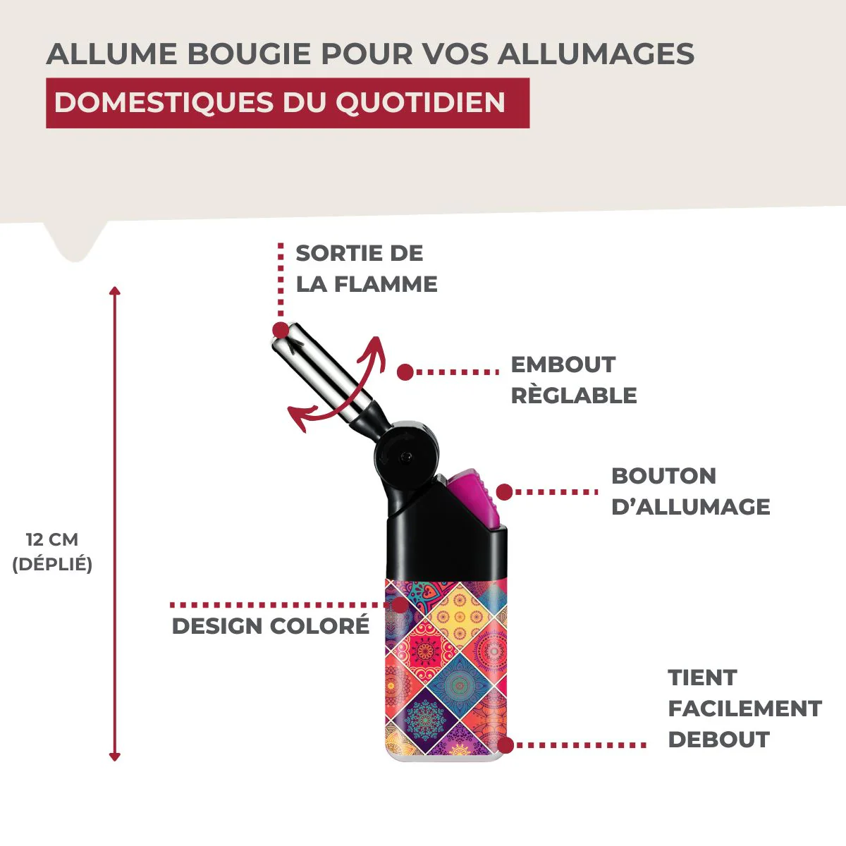 Petit allume gaz flexible Fackelmann Tecno - Image 7