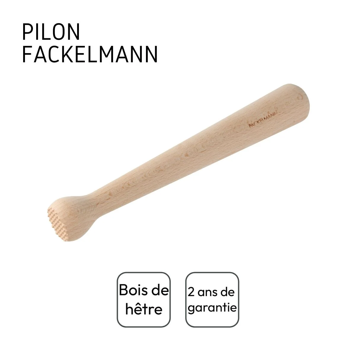 Pilon en bois pour cocktails en Bois Fackelmann - Image 4