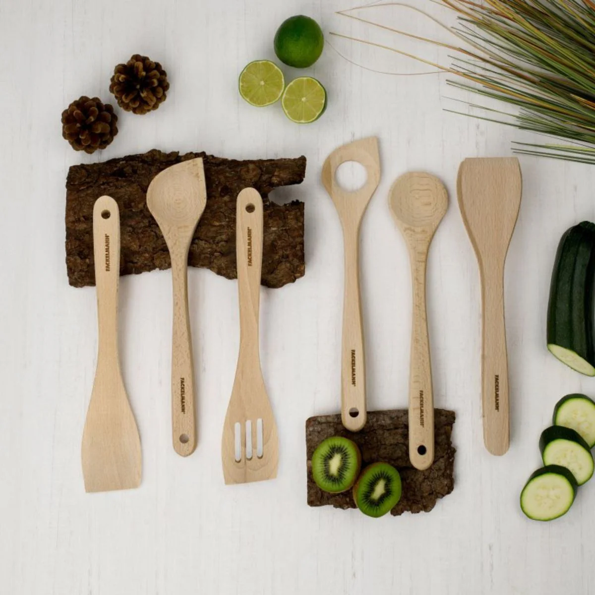 Pince de cuisine en bois FSC 29,7 cm Fackelmann - Image 5