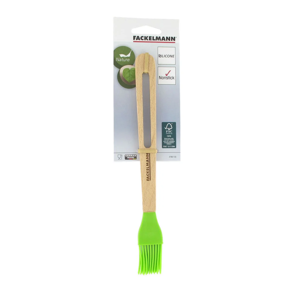 Pinceau de cuisine et de pâtisserie 26 cm en poils silicone Fackelmann Nature - Image 5