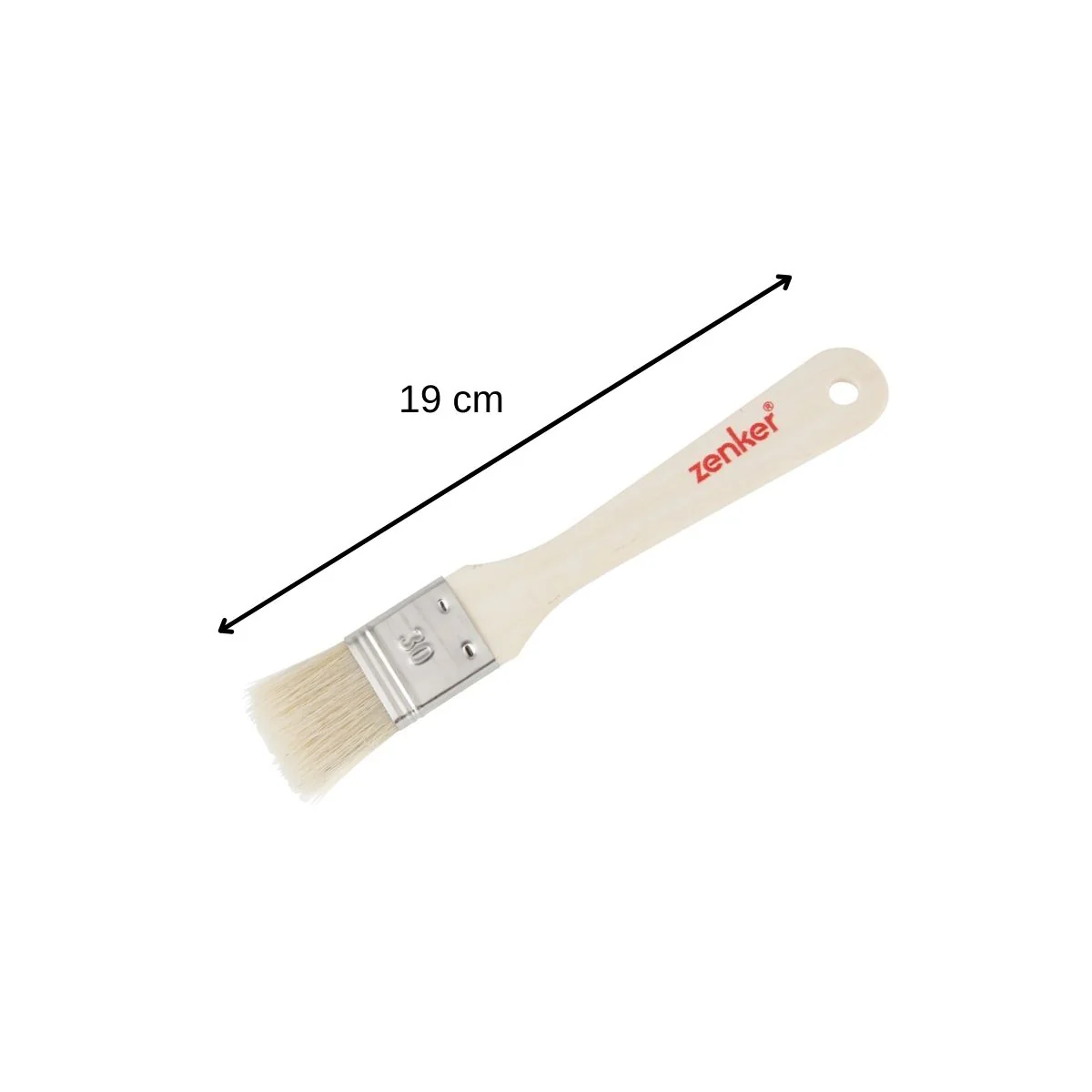 Pinceau de cuisine et de pâtisserie 19 cm en poils naturels Zenker - Image 3