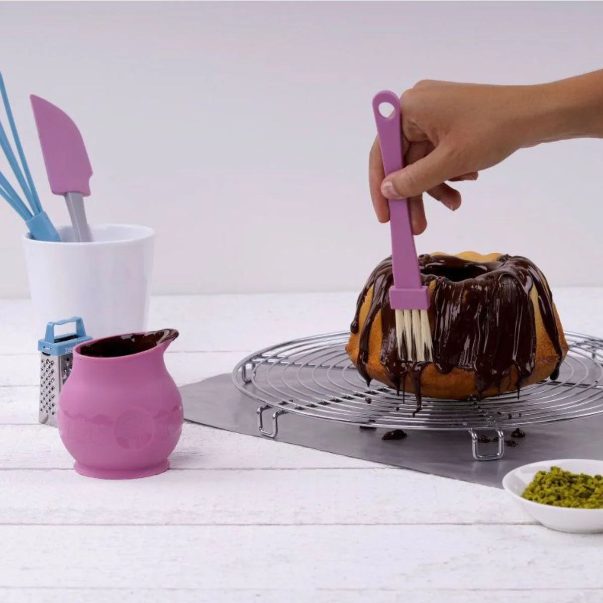 Pinceau de cuisine et de pâtisserie 19 cm en poils synthétiques Zenker Sweet Sensation - Image 6