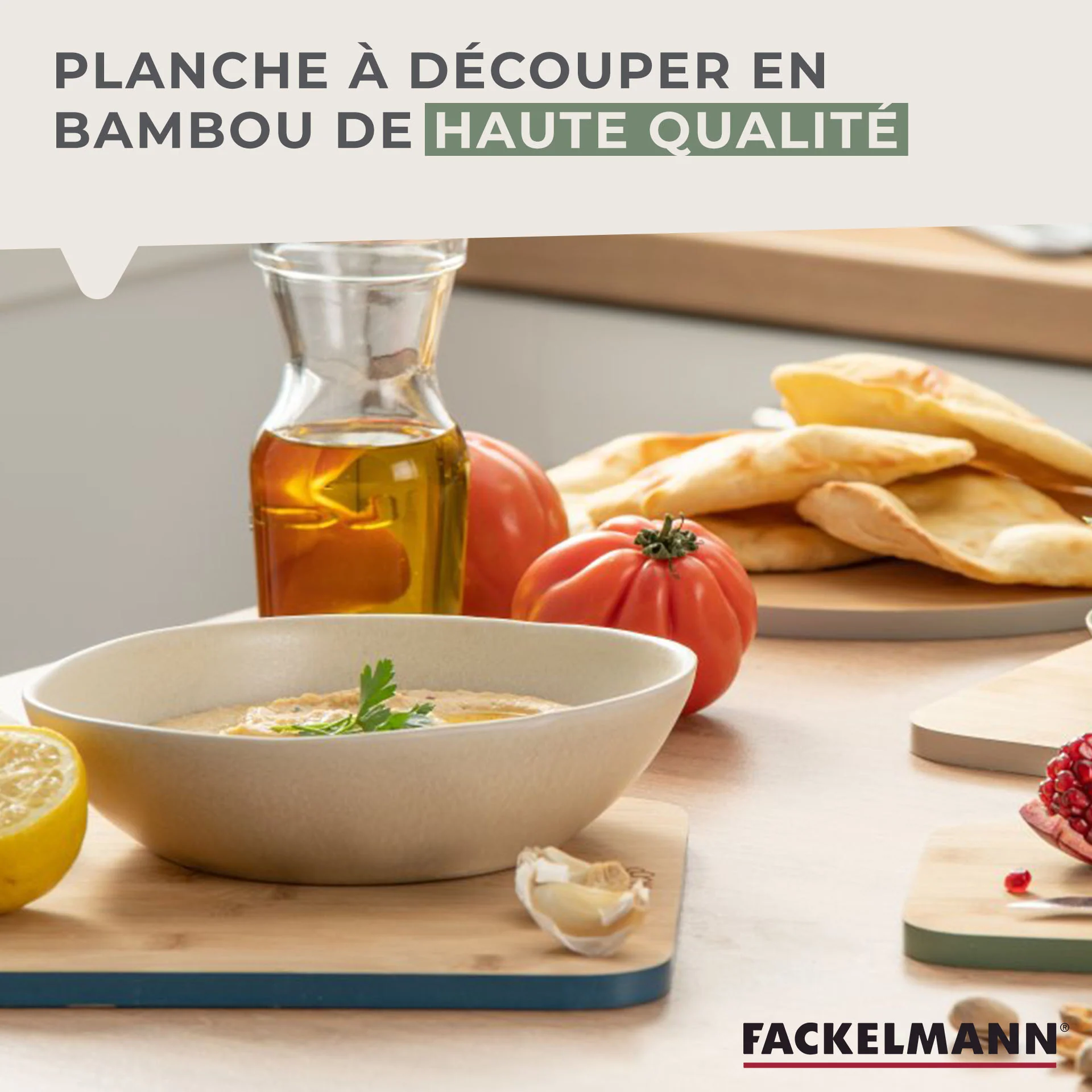 Planche à découper en bambou 30 x 23 cm Fackelmann Balance - Image 3
