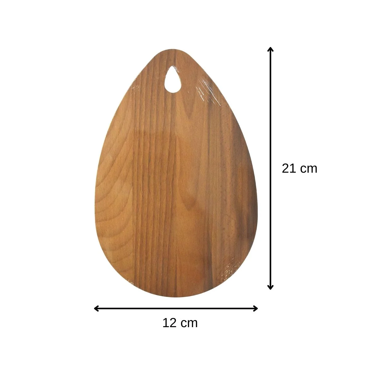 Planche à découper ovale, hêtre foncé 21 x 12 cm Fackelmann Wood Edition - Image 3