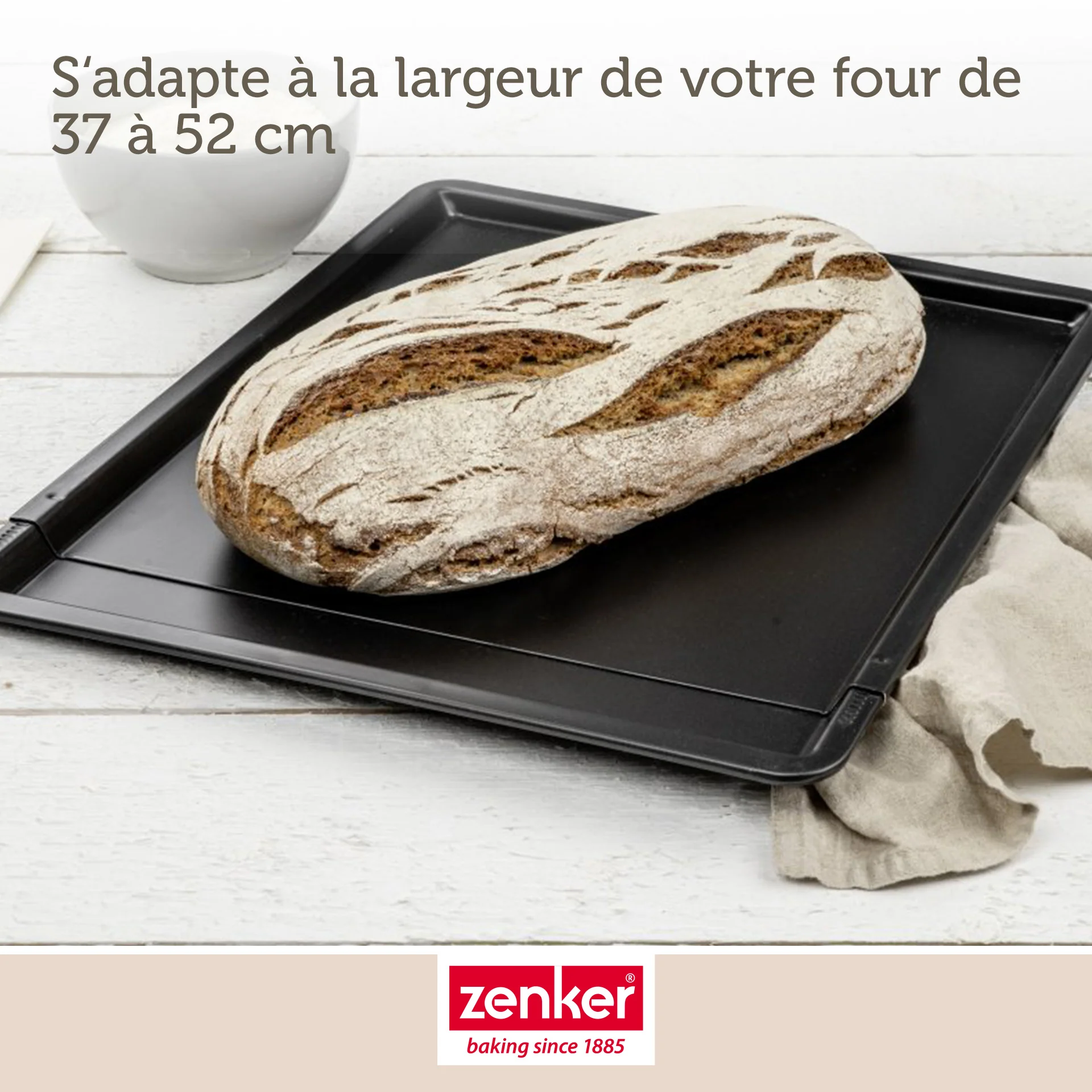 Plaque à pâtisserie extensible de 37 x 52 cm Zenker Black Metallic - Image 5