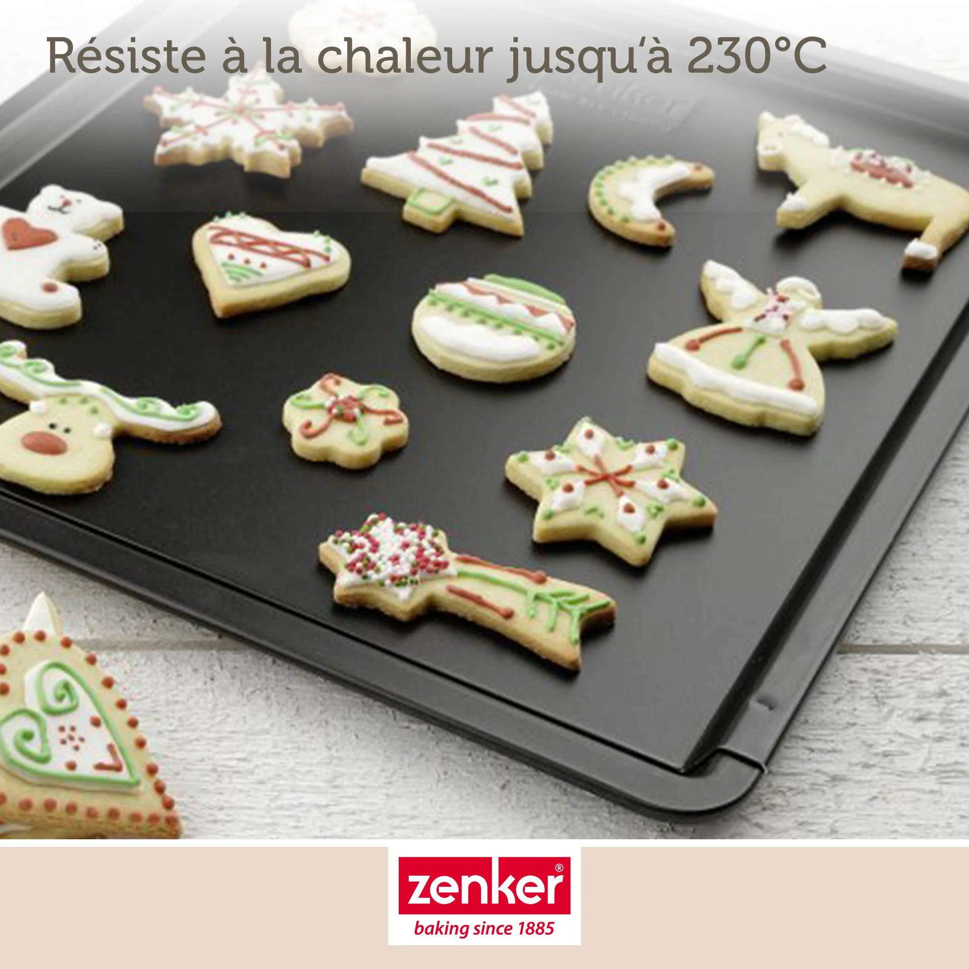 Plaque à pâtisserie extensible de 37 x 52 cm Zenker Black Metallic - Image 6