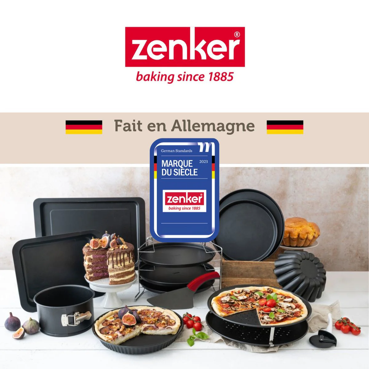Plaque à pizza rectangulaire 42 x 29 cm Zenker Spécial Countries - Image 7