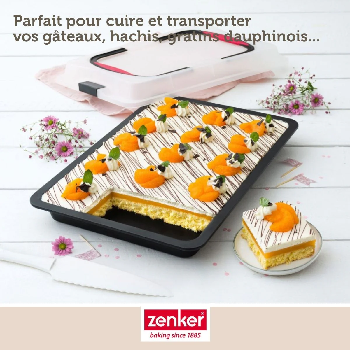 Plaque de cuisson 42 x 29 cm avec couvercle Zenker Special To Go - Image 5