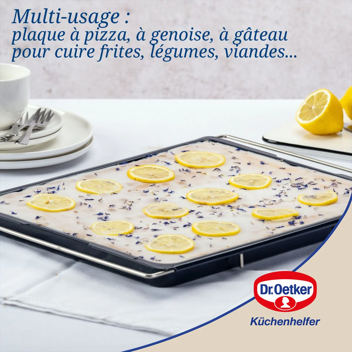 Plaque four extensible 41-53 x 33 cm Dr Oetker Back Liebe - Image 4