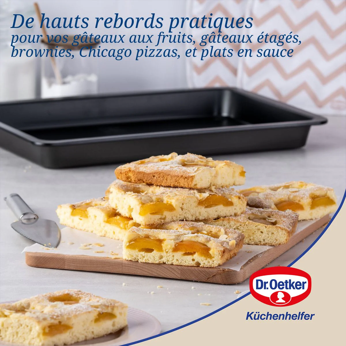 Plaque à pâtisserie à rebord extra haut 42 x 29 cm Dr Oetker Tradition - Image 4