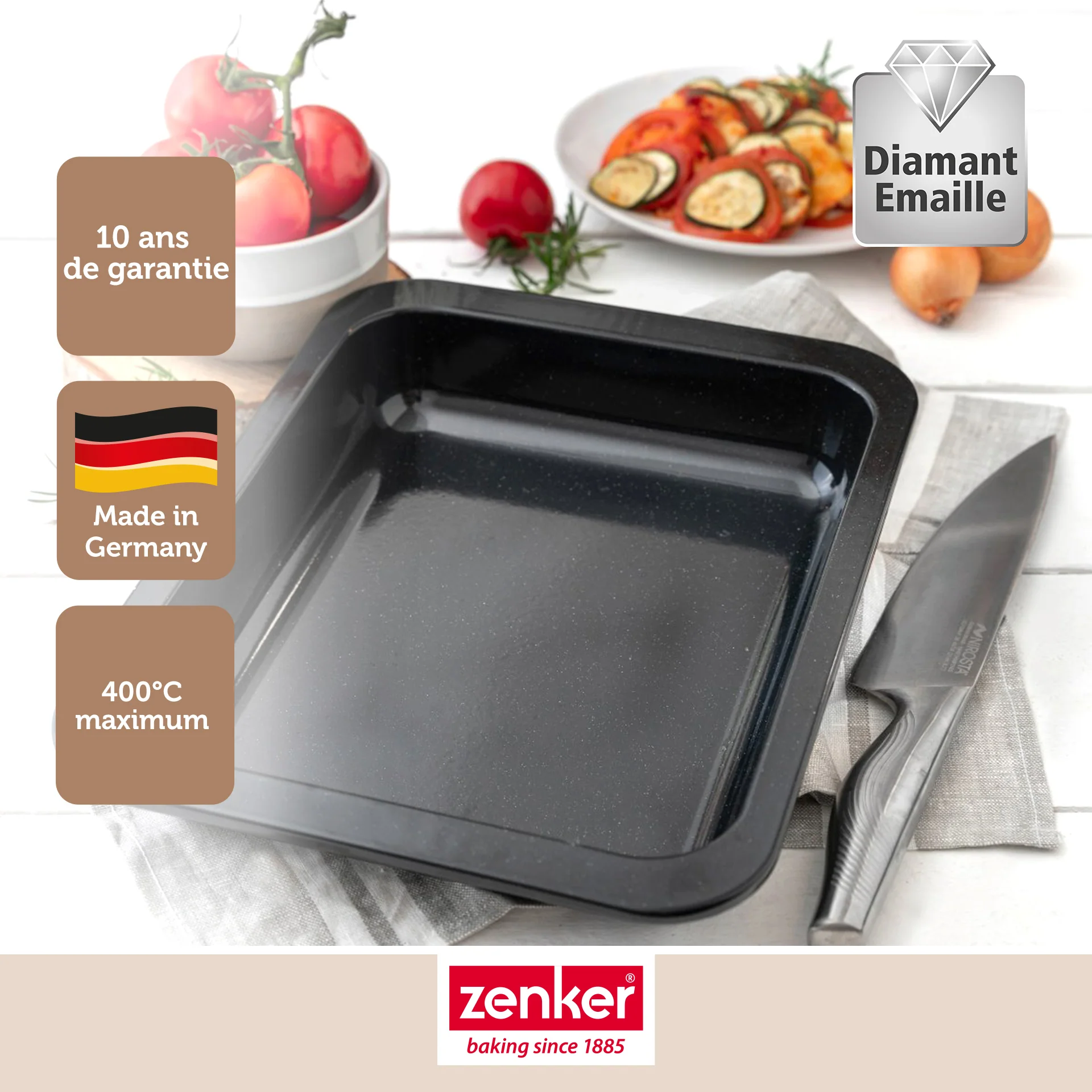 Plat à four rectangulaire 33 x 25 x 5 cm Zenker Special Cooking - Image 2