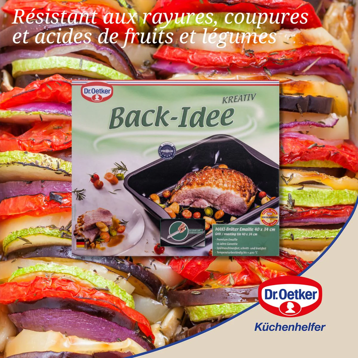 Plat à four XXL à bords hauts Dr Oetker Back-Idee Kreativ - Image 5