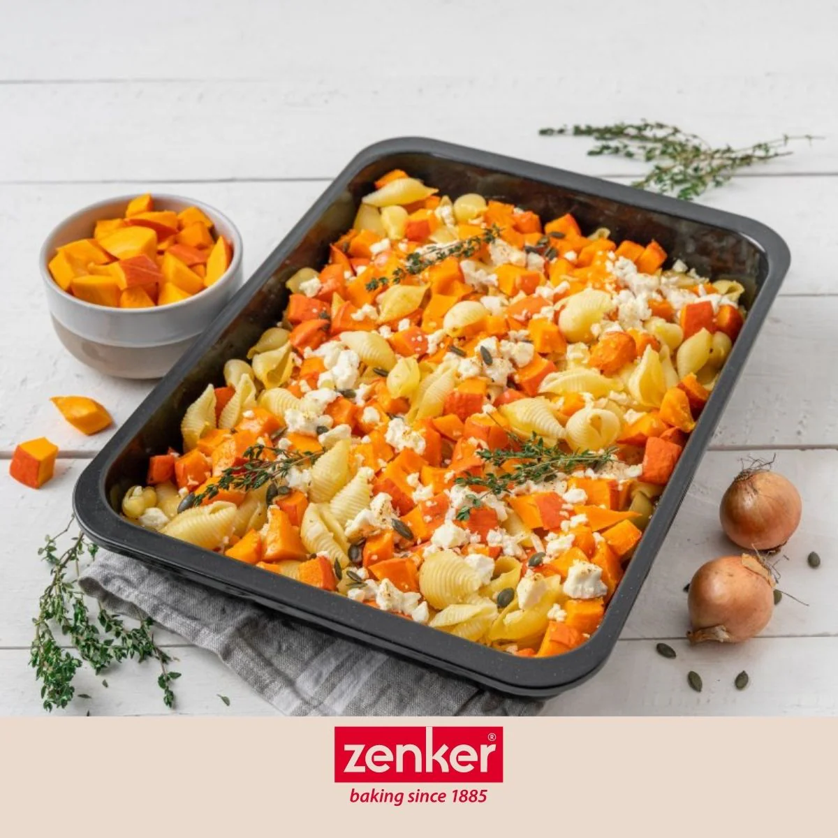 Plat à four XXL rectangle 40 x 29 cm en acier émaillé Zenker Spécial Cooking - Image 5