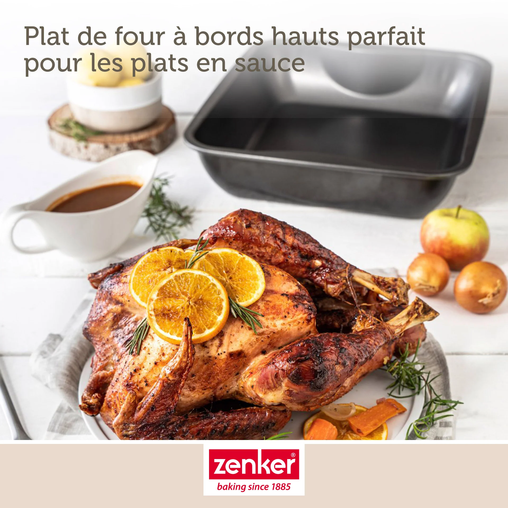 Plat à four XXL rectangle 40 x 34 cm Zenker Spécial Cooking - Image 4