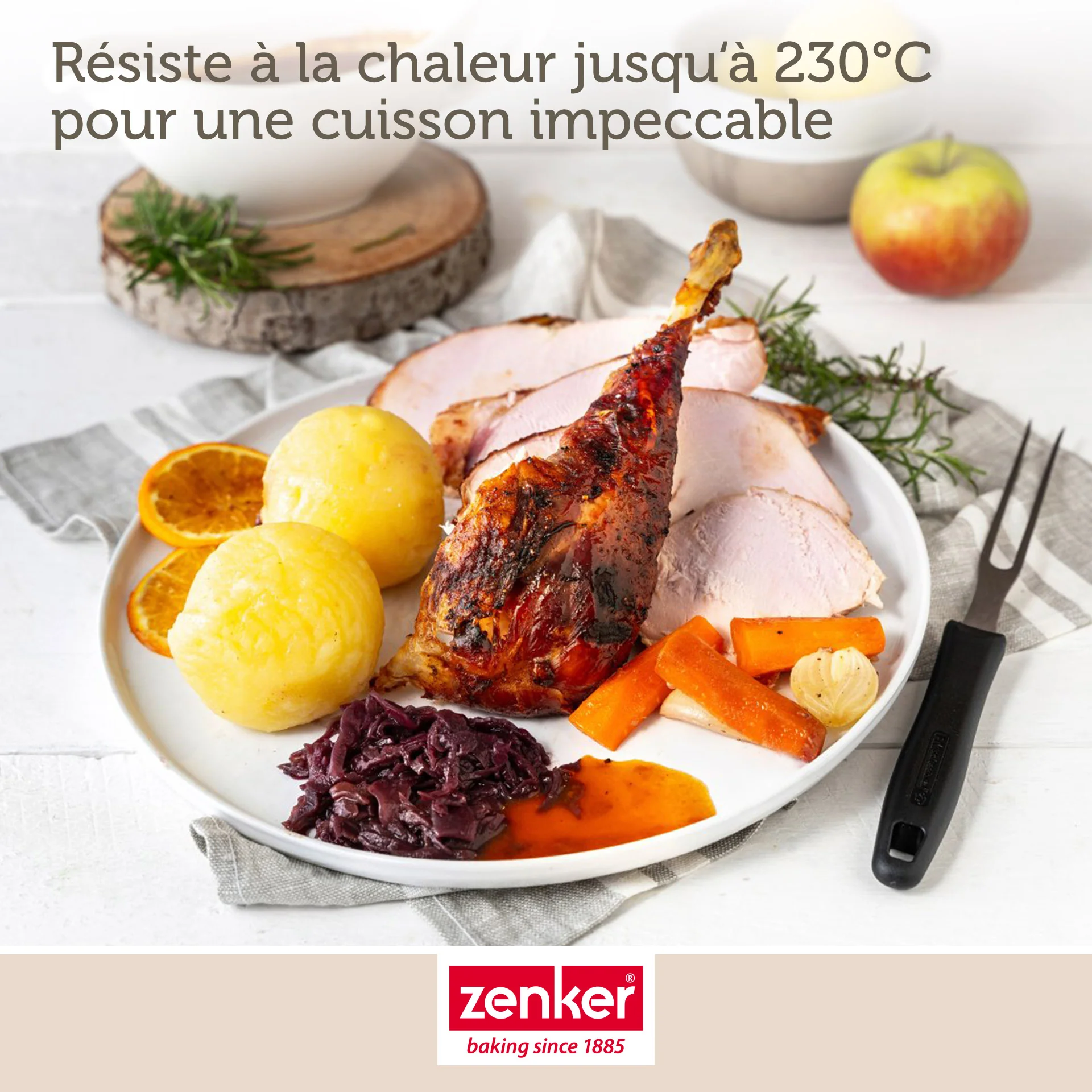 Plat à four XXL rectangle 40 x 34 cm Zenker Spécial Cooking - Image 6