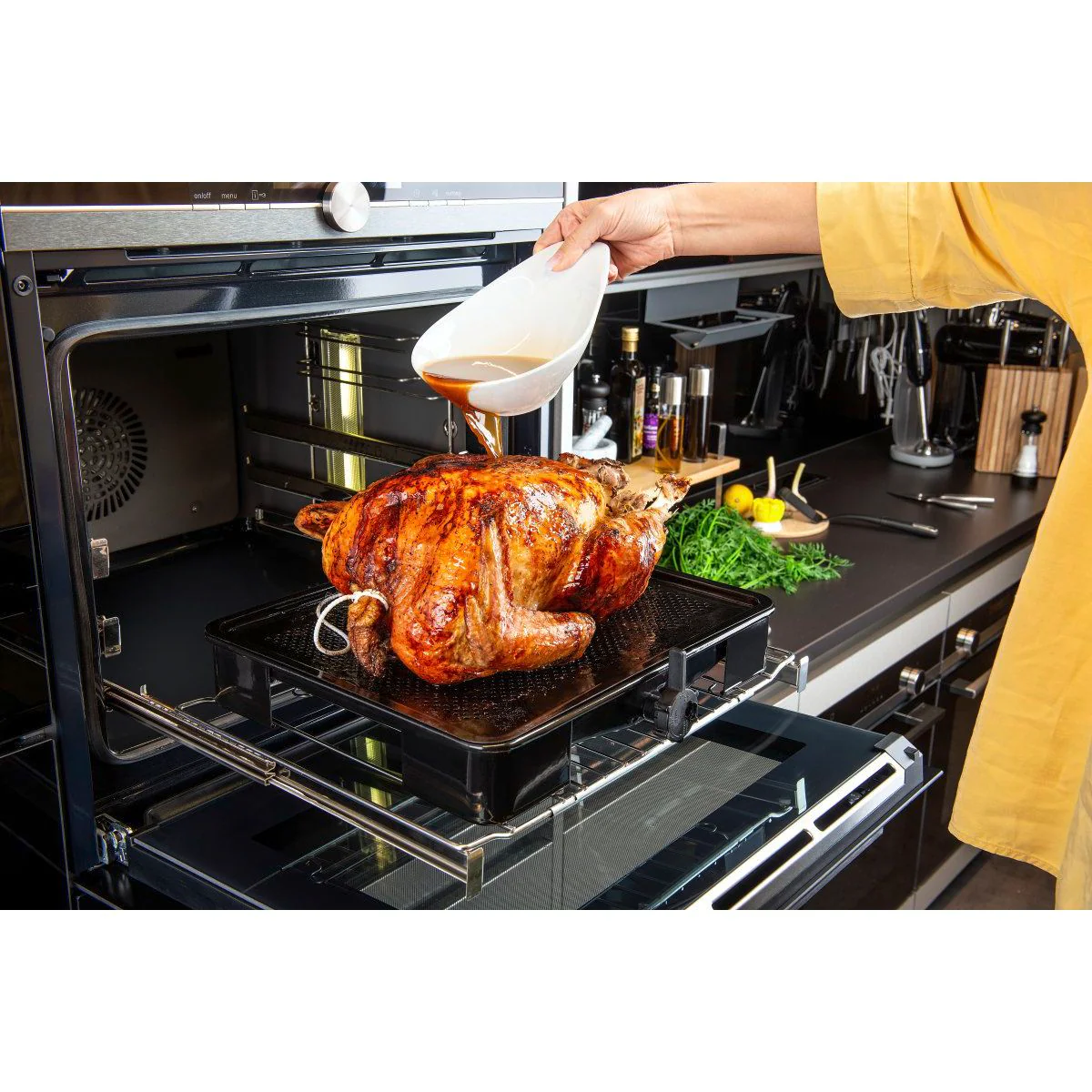 Plat de cuisson four pour rôti avec bac de récupération du jus de 3 litres 39 x 33 cm Zenker Special Cooking - Image 11