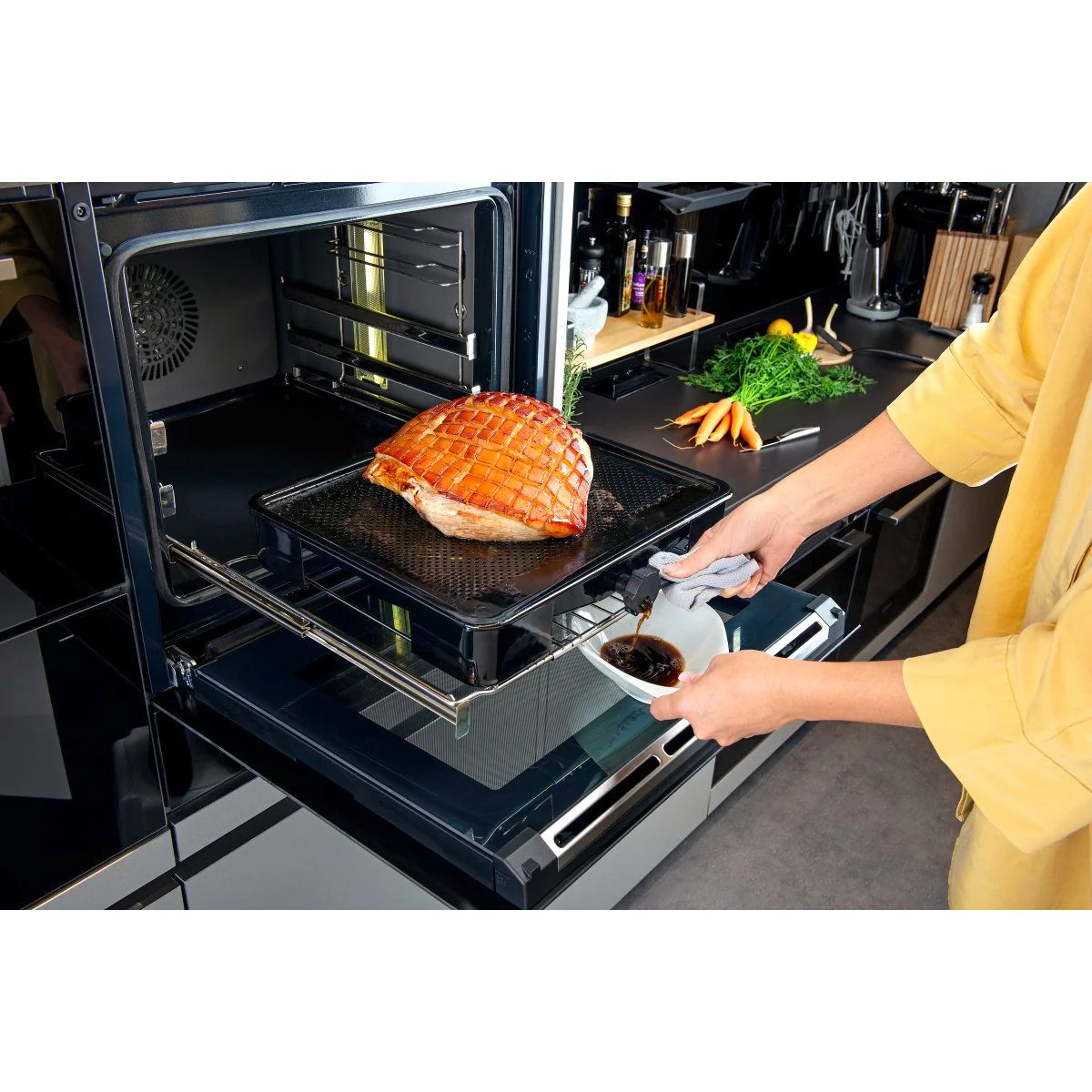 Plat de cuisson four pour rôti avec bac de récupération du jus de 3 litres 39 x 33 cm Zenker Special Cooking - Image 12