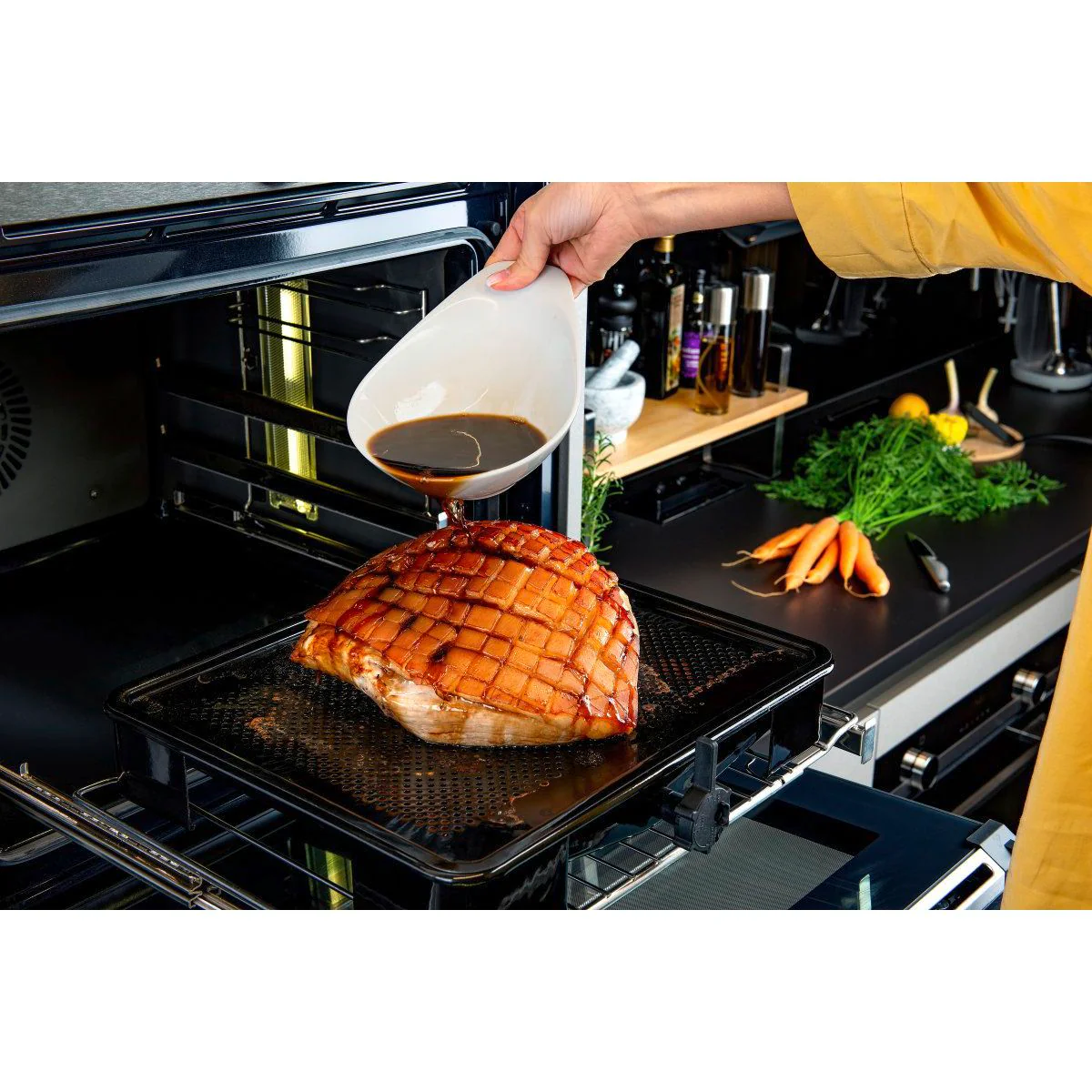 Plat de cuisson four pour rôti avec bac de récupération du jus de 3 litres 39 x 33 cm Zenker Special Cooking - Image 13