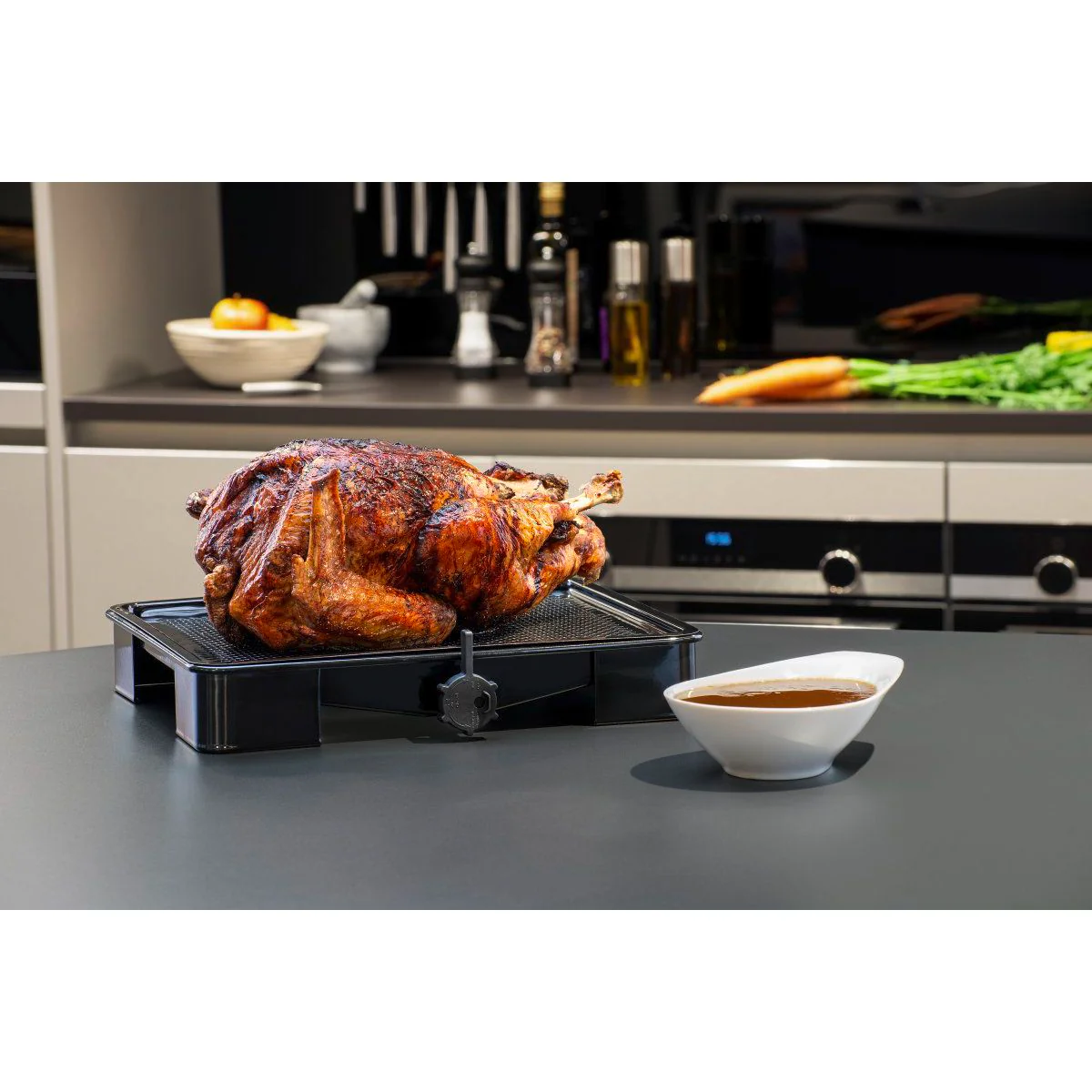 Plat de cuisson four pour rôti avec bac de récupération du jus de 3 litres 39 x 33 cm Zenker Special Cooking - Image 2