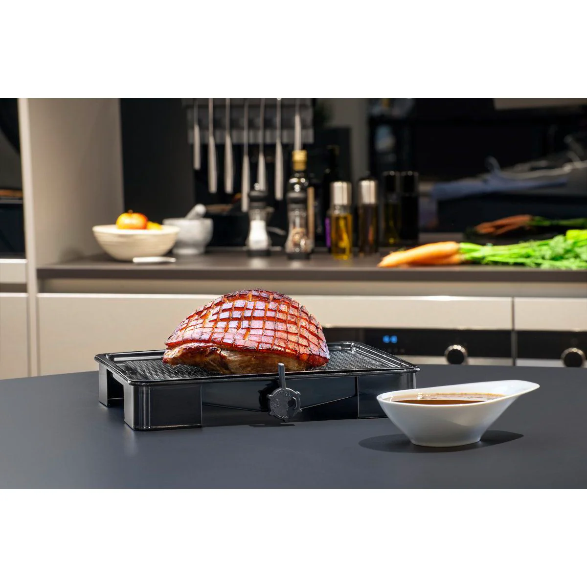 Plat de cuisson four pour rôti avec bac de récupération du jus de 3 litres 39 x 33 cm Zenker Special Cooking - Image 8
