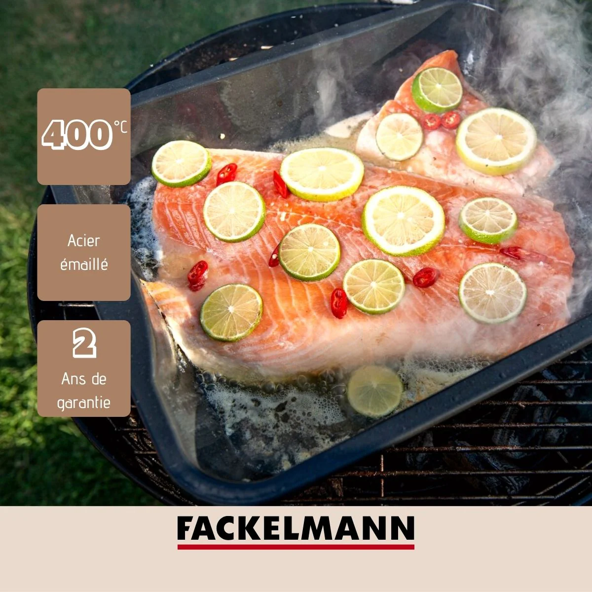 Plat à four en acier émaillé 40 x 34 cm FM Professional Barbecue - Image 11