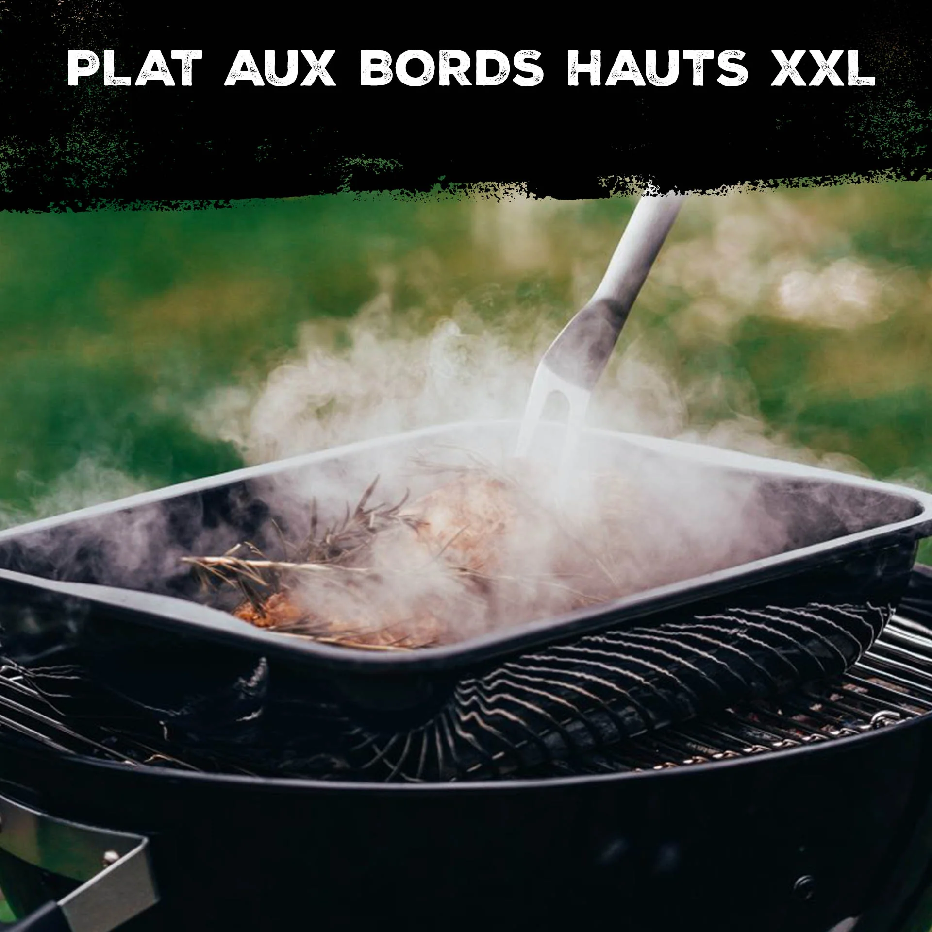 Plat à four en acier émaillé 40 x 34 cm FM Professional Barbecue - Image 6