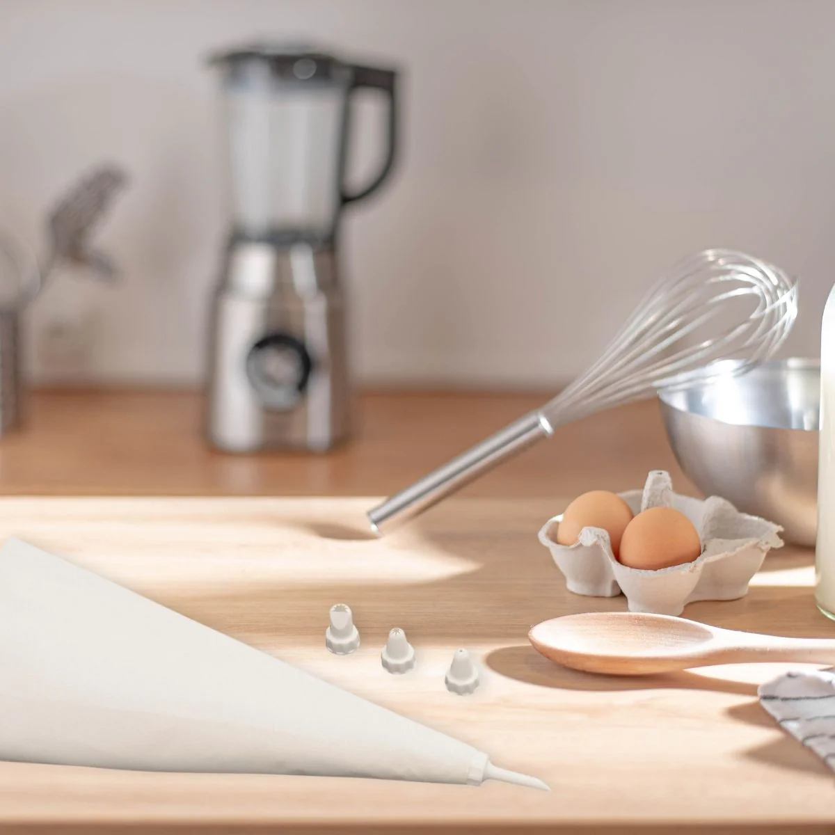Poche à douille réemployable et 4 embouts plastique 31 cm Zenker Smart Pastry - Image 2
