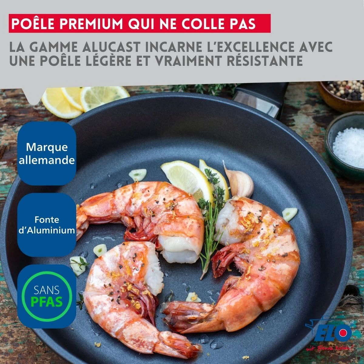 Poêle à frire 20 cm sans PFAS Elo Alucast - Image 5