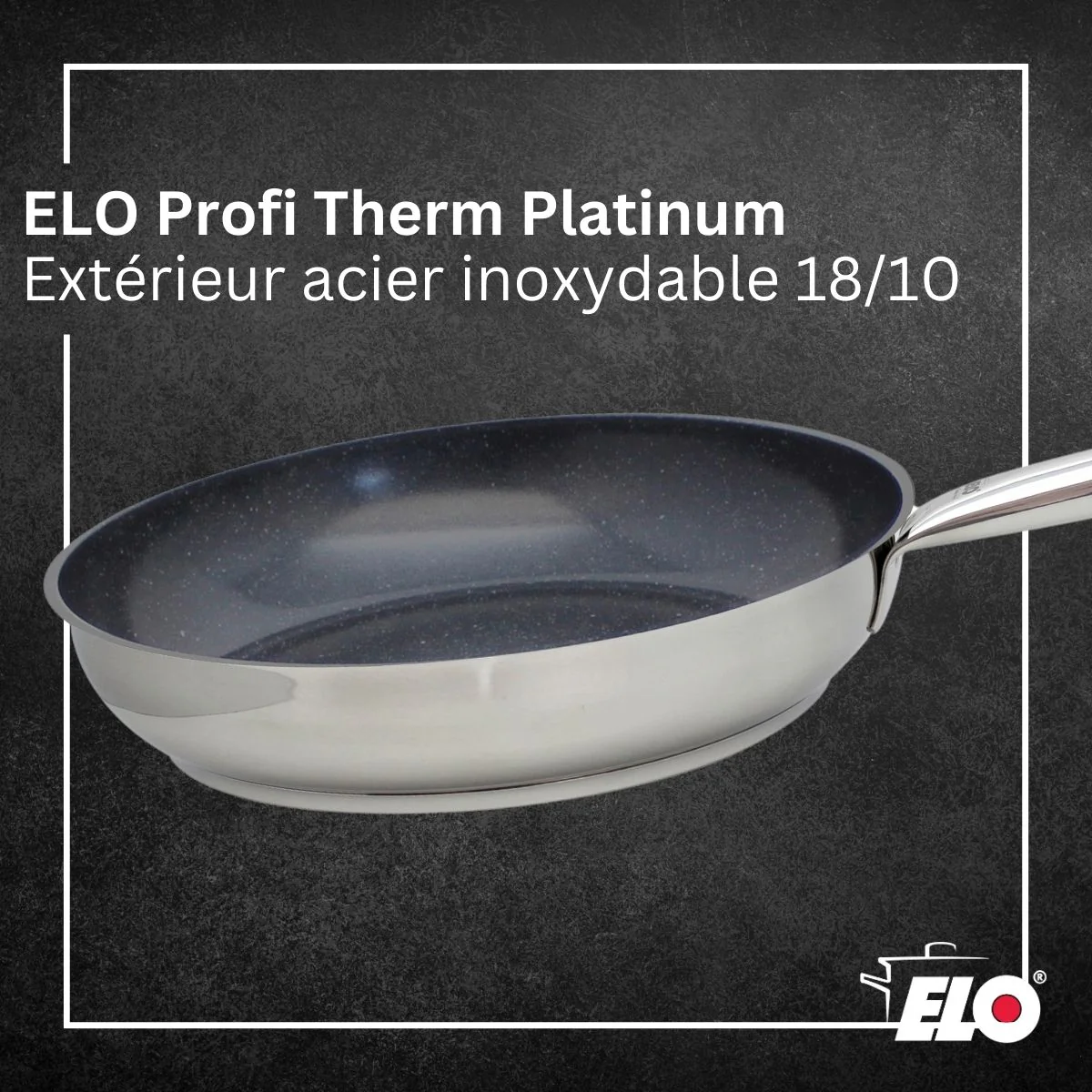 Poêle céramique sans PFAS 28 cm Profi Therm Platinum Elo - Image 3