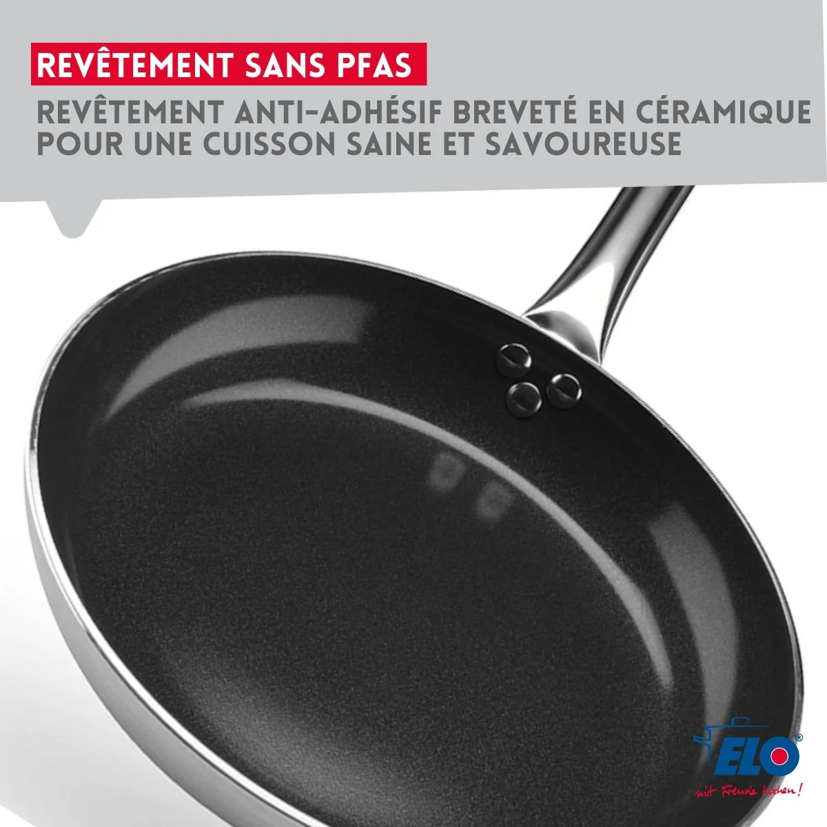 Poêle 32 cm céramique sans PFAS Bistro Line Elo - Image 5