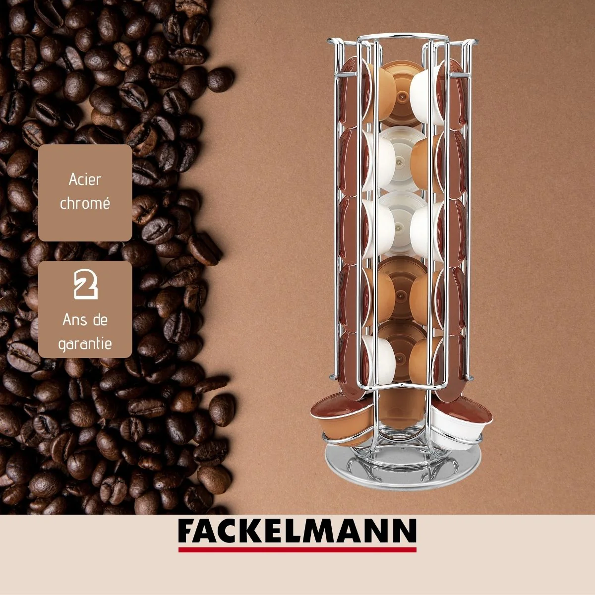 Porte capsule Dolce Gusto rotatif Fackelmann Petit Déjeuner - Image 4