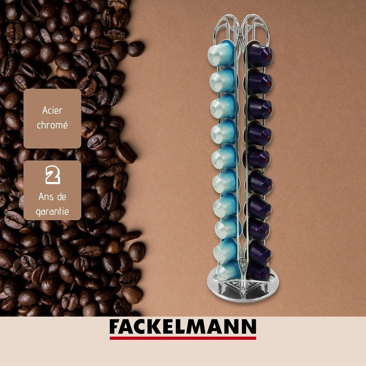 Porte capsule Nespresso rotatif Fackelmann Petit Déjeuner - Image 10