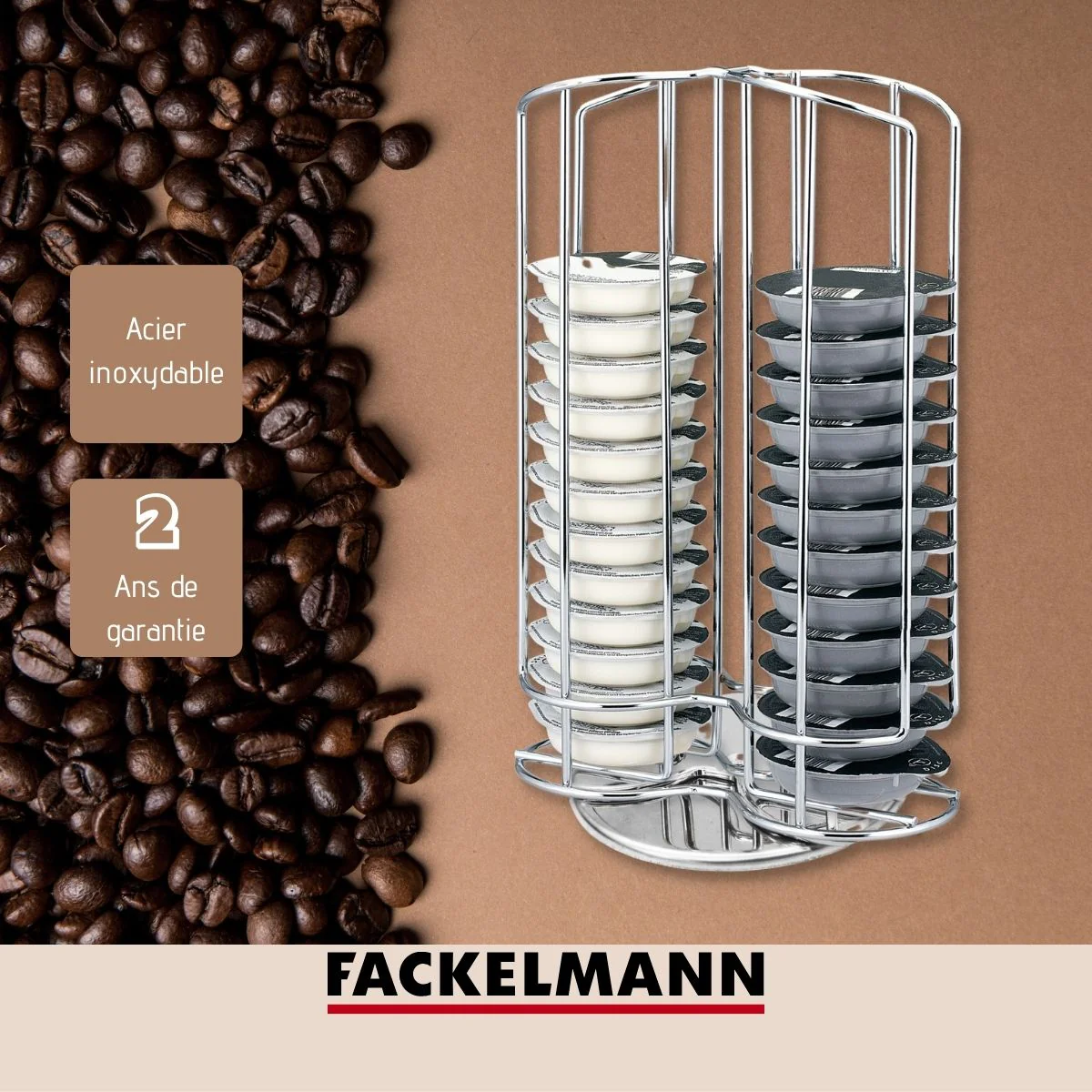 Porte capsules Tassimo rotatif Fackelmann Petit Déjeuner - Image 3