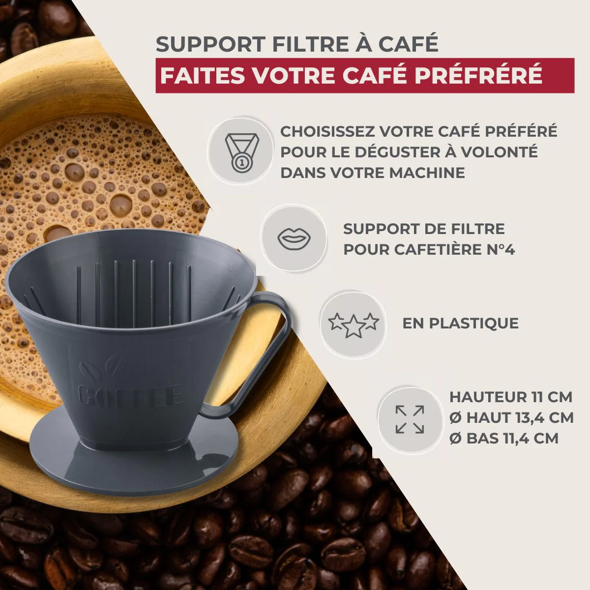 Porte filtre à café universel Fackelmann - Image 3
