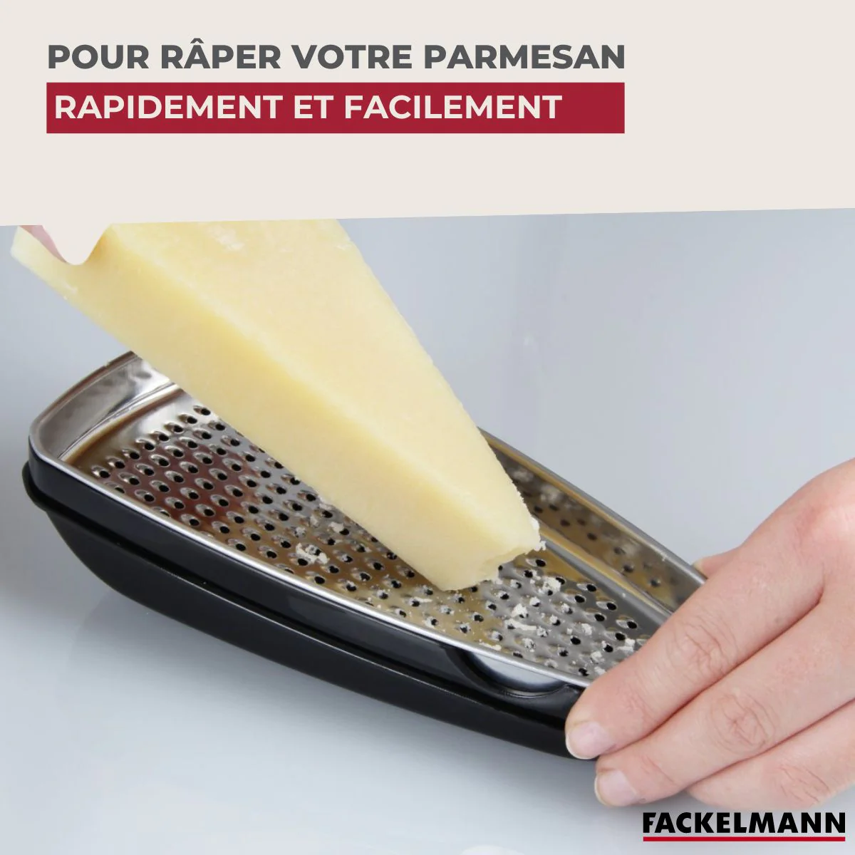Râpe à parmesan et sa boîte de rangement 19 cm Fackelmann Handmade Tradition - Image 4