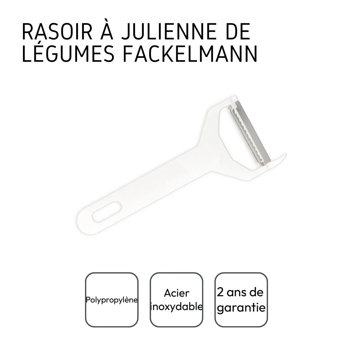 Rasoir pour julienne de légumes 15 cm Fackelmann - Image 4