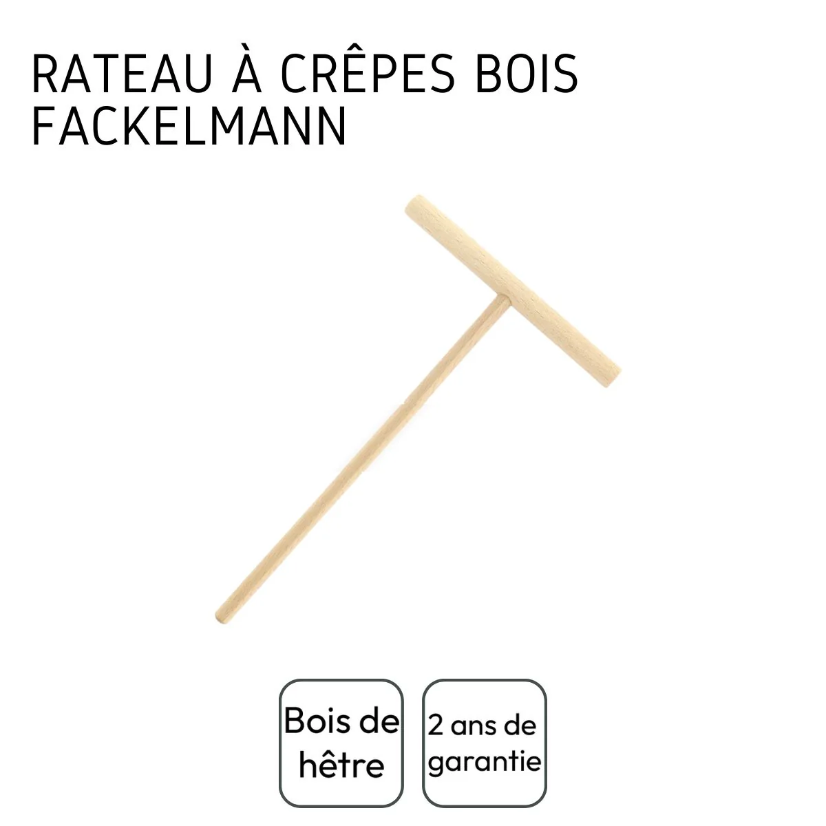 Râteau à crêpes 20 cm Fackelmann Wood Edition - Image 4