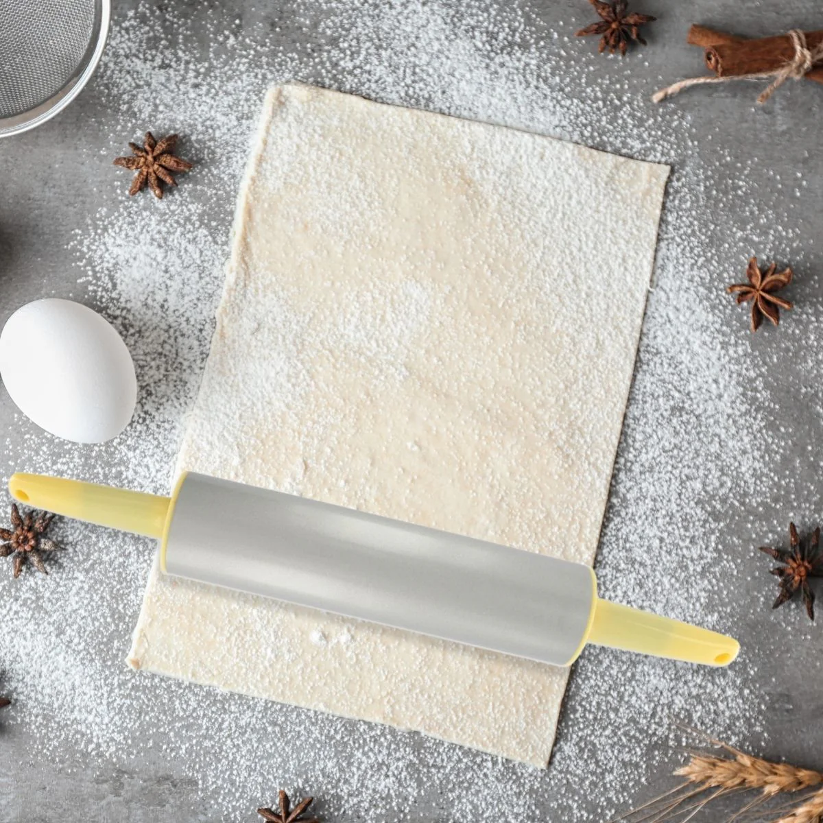 Rouleau à pâtisserie en métal antiadhésif 36 cm Zenker - Image 2