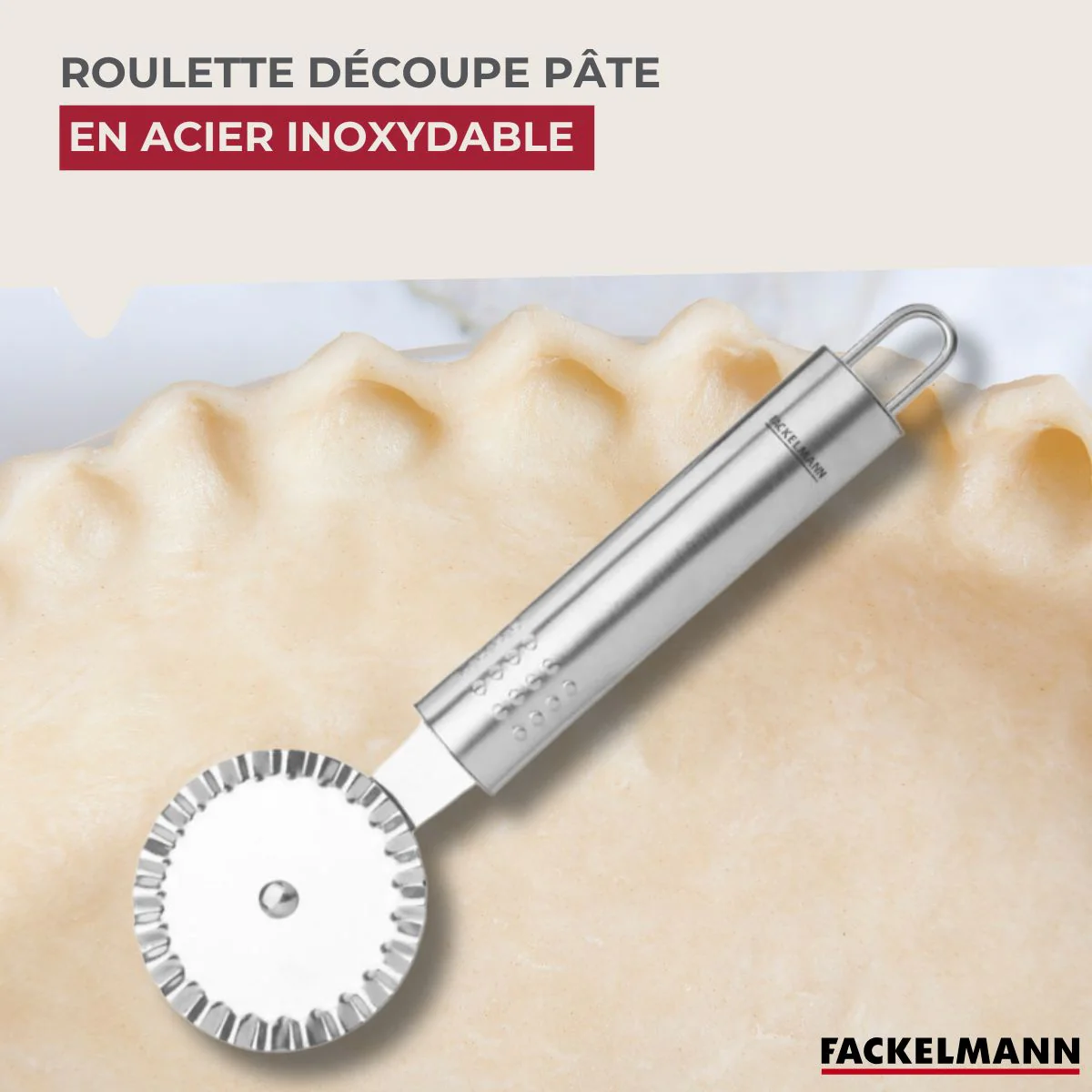 Roulette découpe pâte18 cm  Fackelmann Ovale limited edition - Image 2