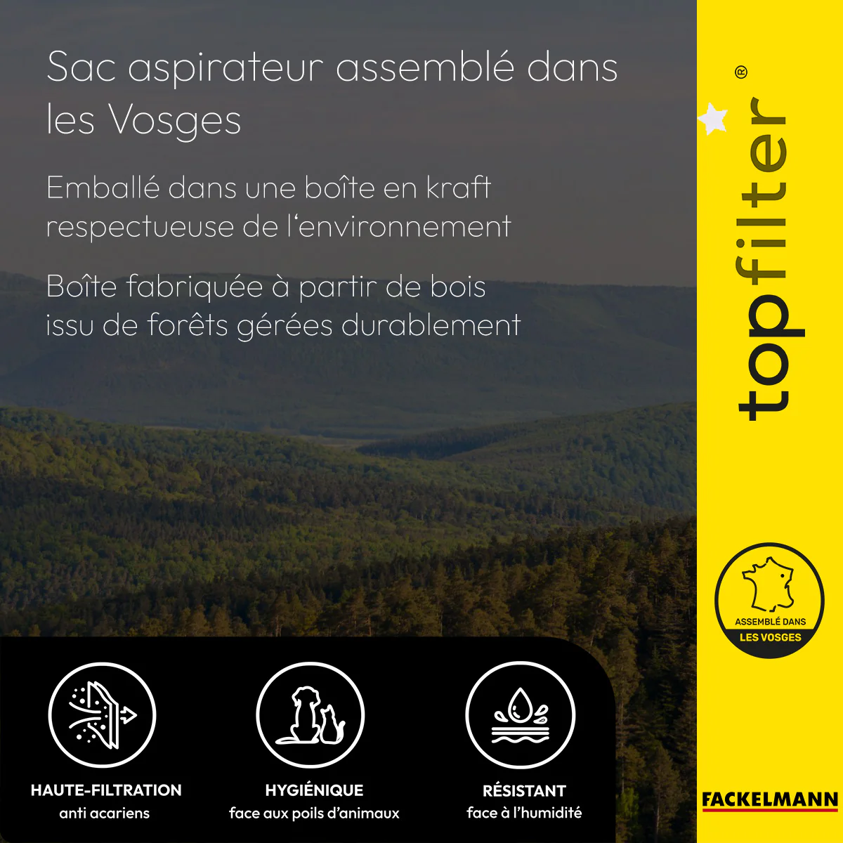 Lot de 2 sacs aspirateur Bluesky et Gisowatt TopFilter Premium - Image 6