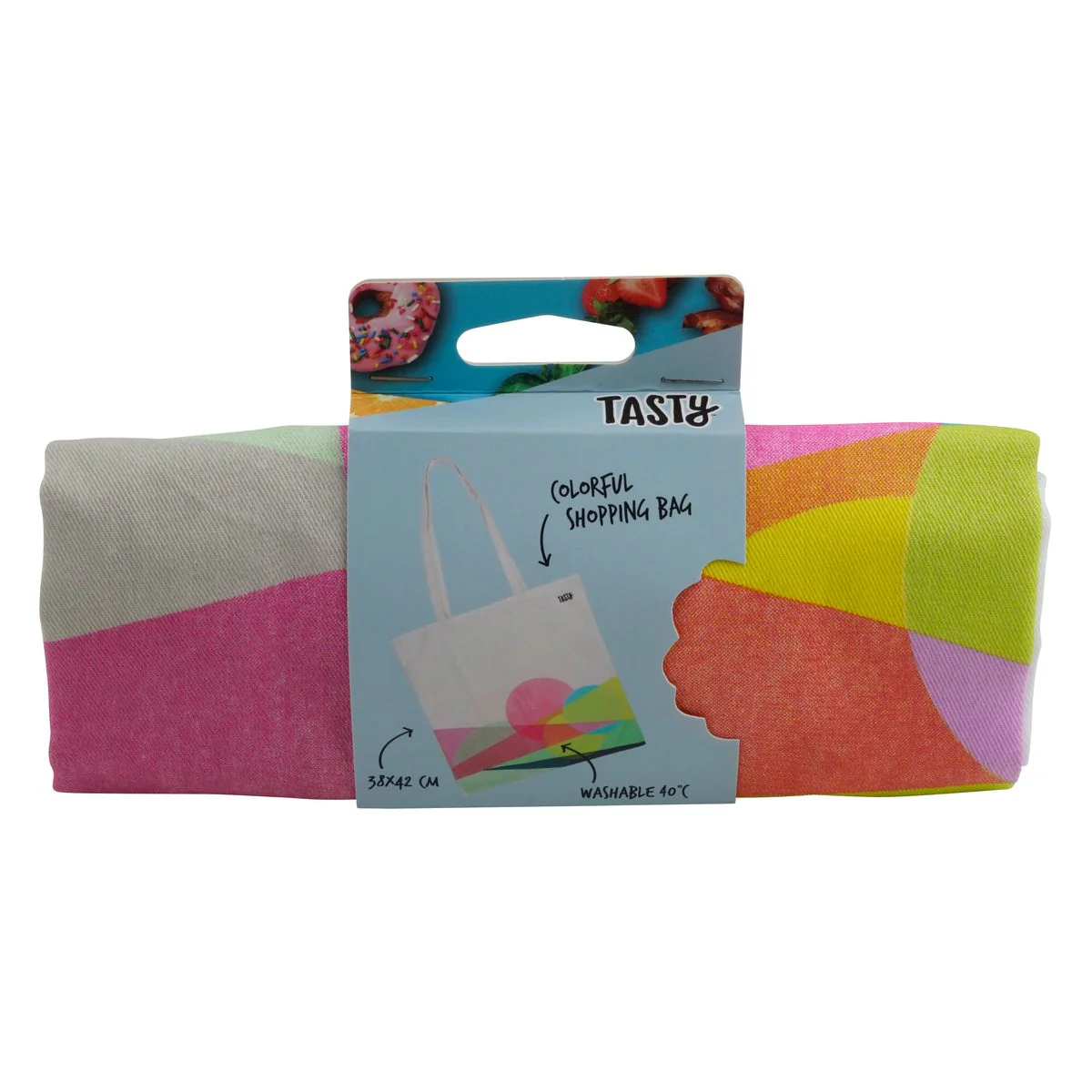 Sac de course type en coton Tasty Green - Image 8