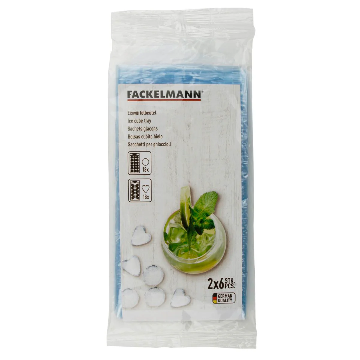 Sachets glaçons jetable cœur ou ovales Fackelmann - Image 4