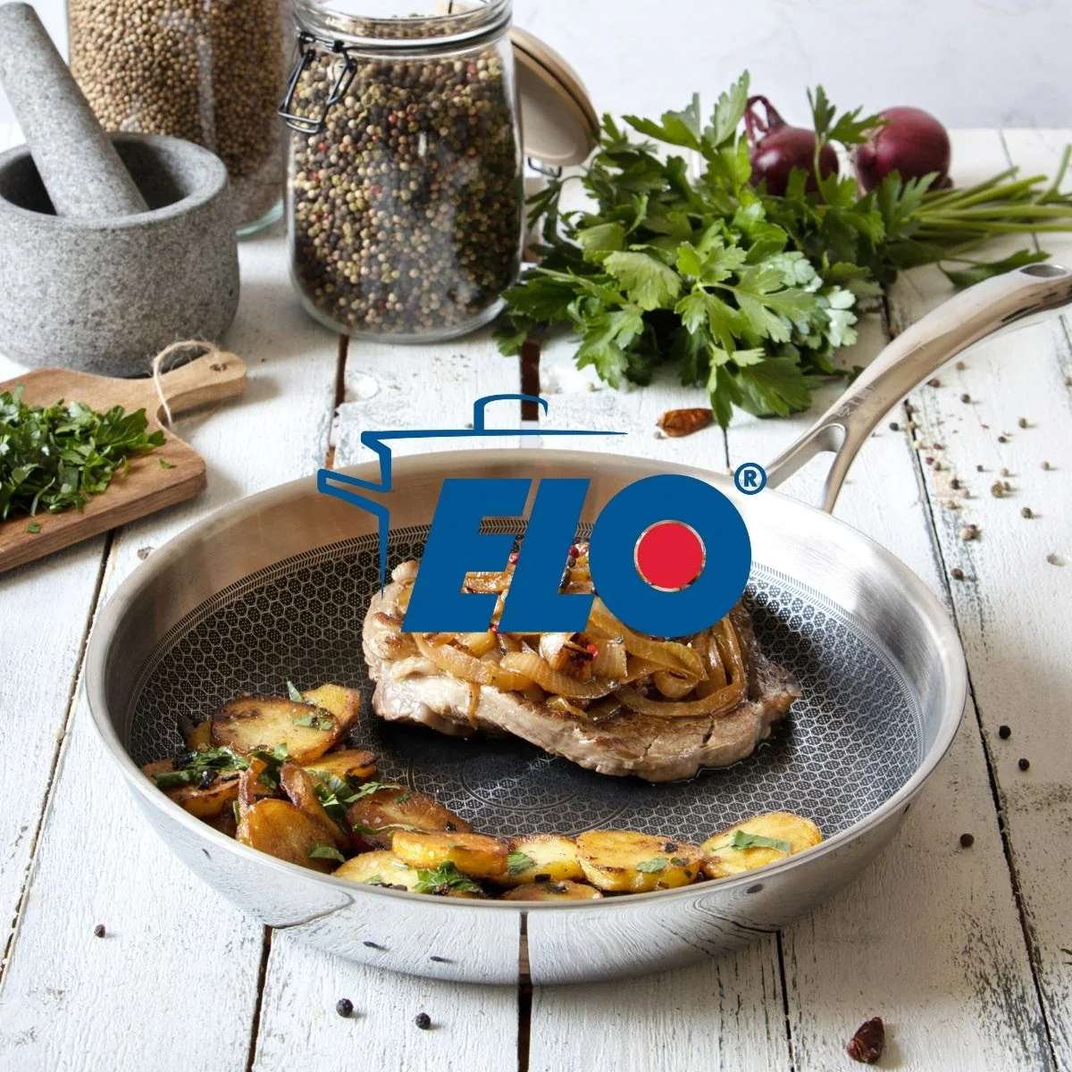 Sauteuse 28 cm en inox 18/10 Elo Relief Evolution - Image 8
