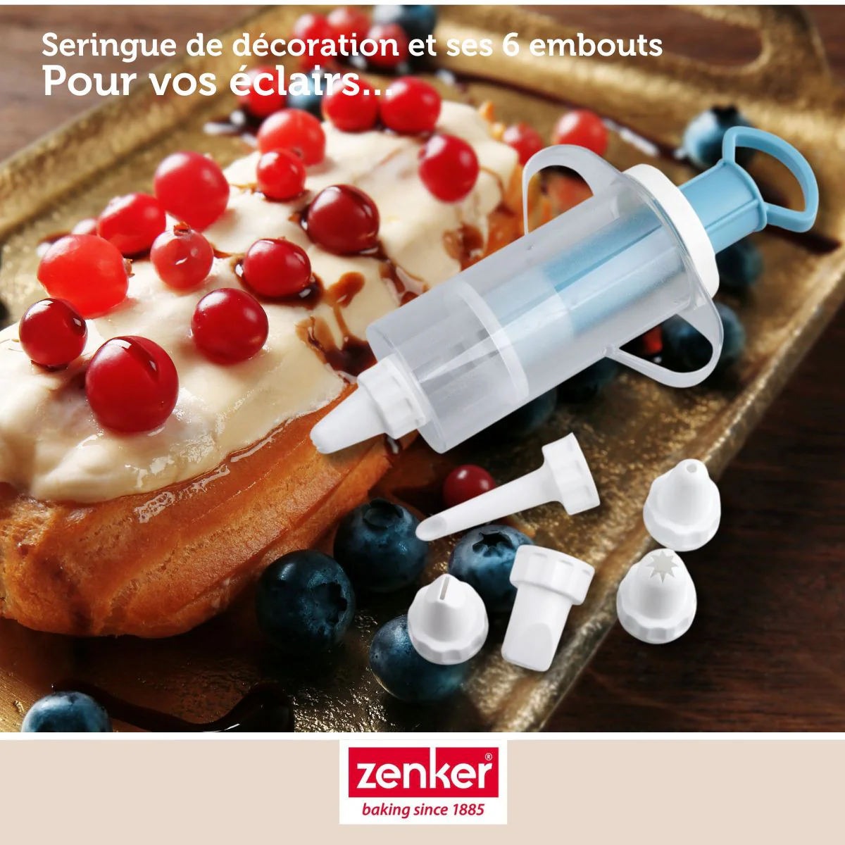 Seringue de pâtisserie et 6 embouts Zenker Sweet Sensation - Image 7