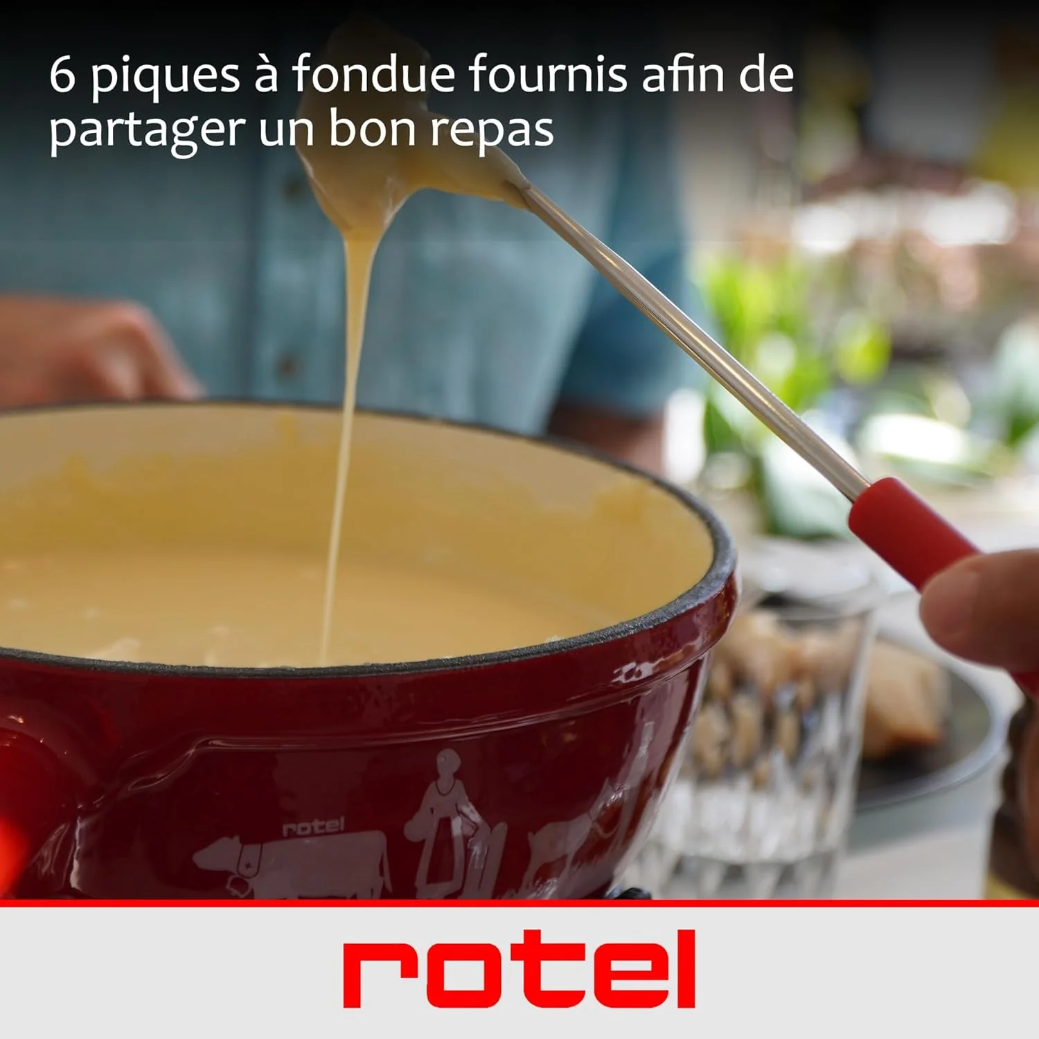 Service à fondue au fromage 6 personnes Rotel Swiss Tradition - Image 5