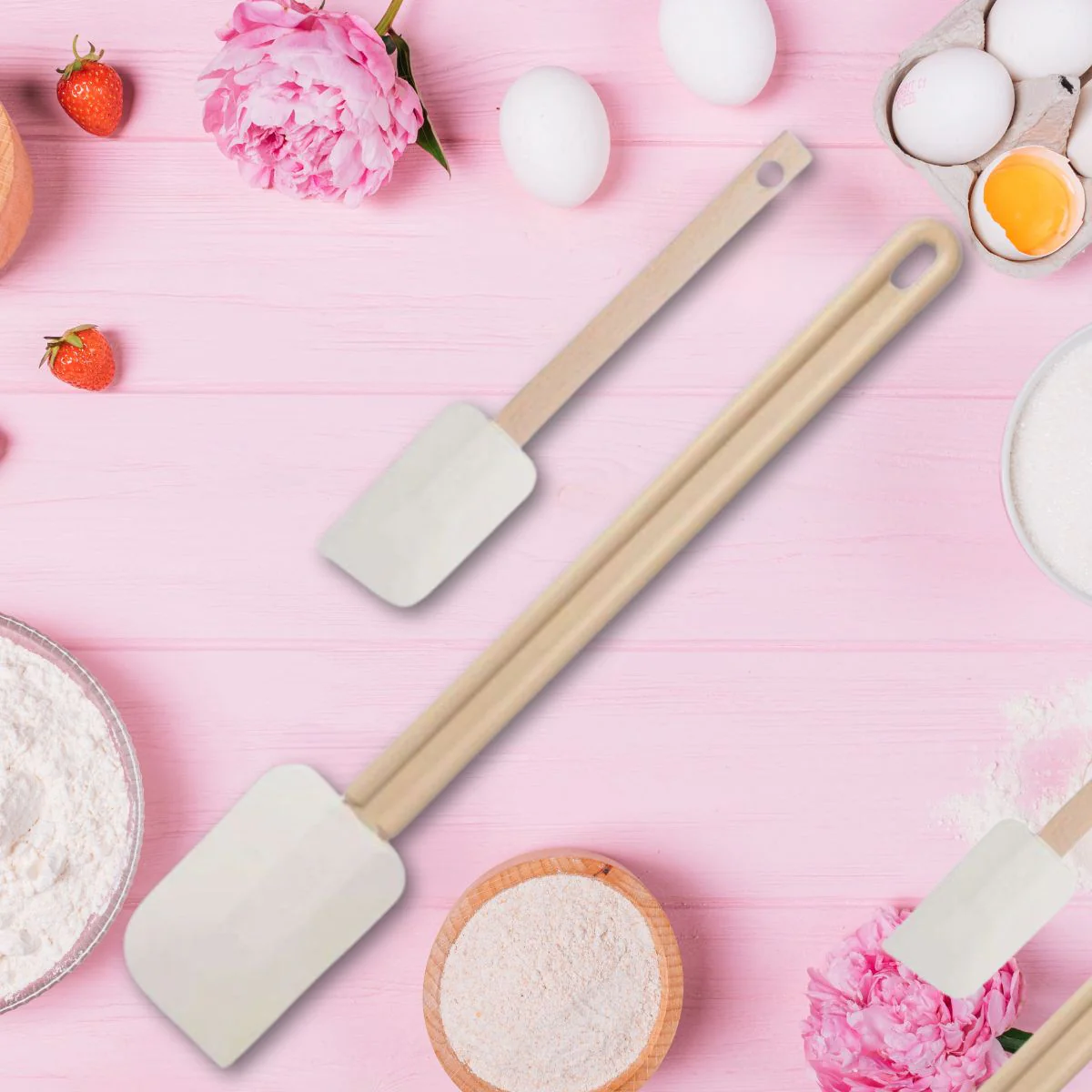 Set de 2 Maryses de pâtisserie et de cuisine 42 et 25 cm Fackelmann - Image 2